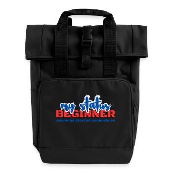 BEGINNER - Roll Top Backpack with Two Handles - black - Front