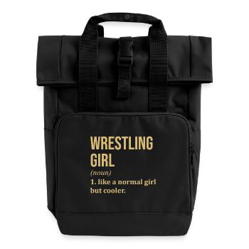 Ringen - Rolltop Rucksack mit zwei Griffen - Schwarz - Vorne
