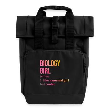 biologie - Sac à dos Roll Top à deux anses - noir - Devant