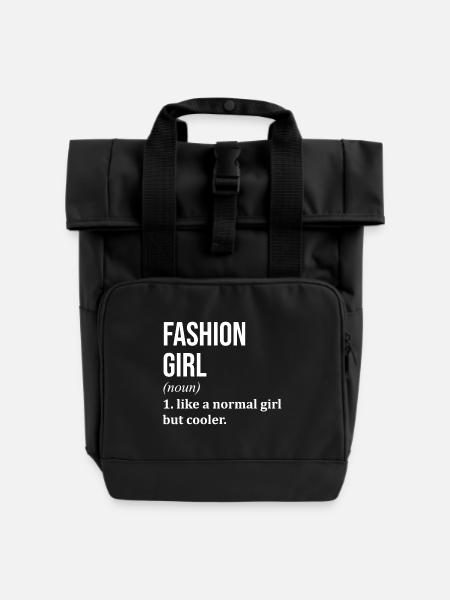 Mode Mode Mode - Rolltop Rucksack mit zwei Griffen - Schwarz