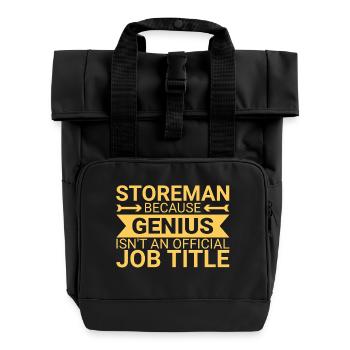 Storeman Genius - Rolltop Rucksack mit zwei Griffen - Schwarz - Vorne