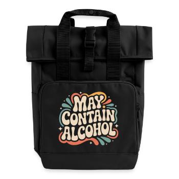 Peut contenir de l’alcool Alkohol Mallorca Saufen JGA - Sac à dos Roll Top à deux anses - noir - Devant
