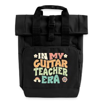 À l’époque de mon professeur de guitare - Sac à dos Roll Top à deux anses - noir - Devant