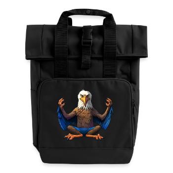 Adler Yoga - Roll Top Backpack with Two Handles - black - Front