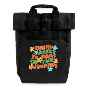 L’équipe de l’autisme : Forts ensemble - Sac à dos Roll Top à deux anses - noir - Devant