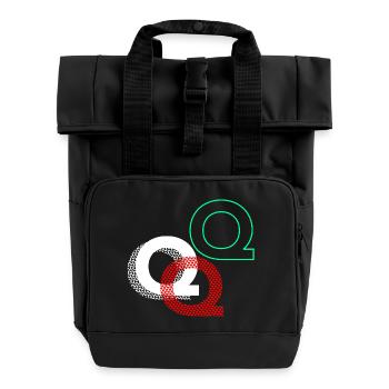 Cadeau Letter Q - Sac à dos Roll Top à deux anses - noir - Devant
