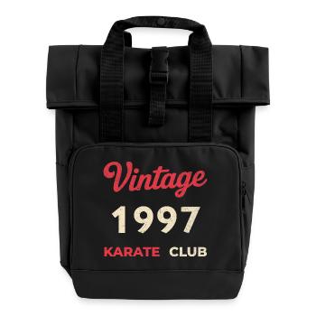 Millésime 1997 – Année de naissance rétro du Karate Club - Sac à dos Roll Top à deux anses - noir - Devant