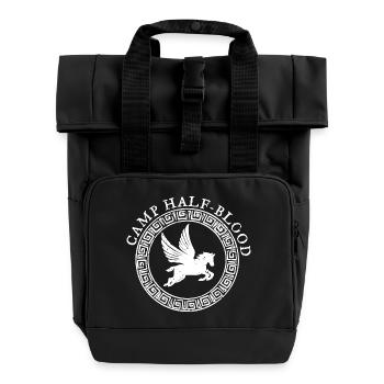 Lager Halbblut - Rolltop Rucksack mit zwei Griffen - Schwarz - Vorne