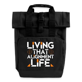 Orthodontic Hygienist Living That Smile Specialist - Roll Top Backpack with Two Handles - black - Front