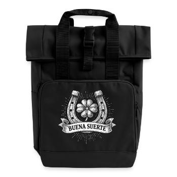 buena suerte - Rolltop Rucksack mit zwei Griffen - Schwarz - Vorne