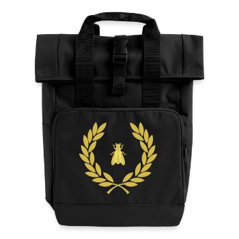 Napoleonische Biene - Rolltop Rucksack mit zwei Griffen - Schwarz - Vorne