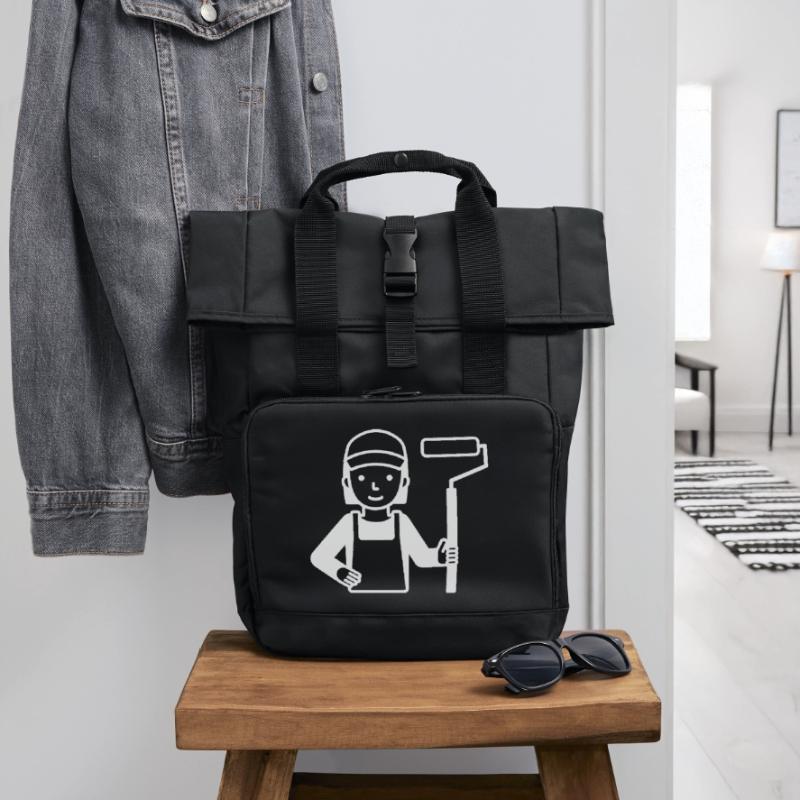 Painter Painter Painter Roll Top Backpack with Two Handles