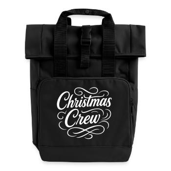 Christmas Crew Weihnachten - Rolltop Rucksack mit zwei Griffen - Schwarz - Vorne