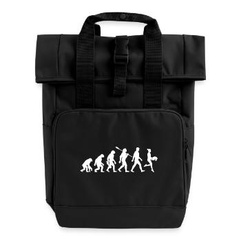 Evolution - Hobby Horse - Reiten - Funsport - Rolltop Rucksack mit zwei Griffen - Schwarz - Vorne