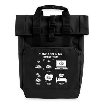 Montage geek de temps libre - Sac à dos Roll Top à deux anses - noir - Devant