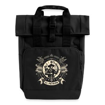 El Patrón Bogenschütze Icon - Rolltop Rucksack mit zwei Griffen - Schwarz - Vorne