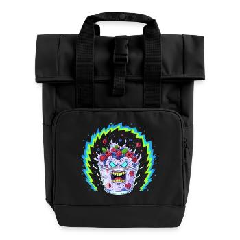 Berry Storm Rager Mug - Roll Top Backpack with Two Handles - black - Front
