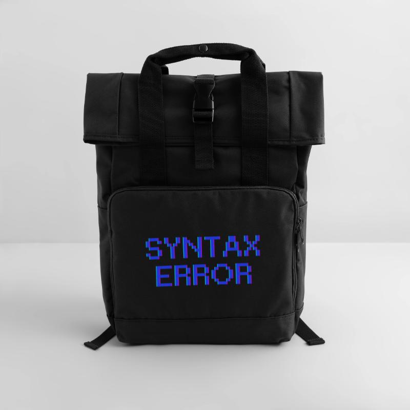 Syntaxfehler Rolltop Rucksack mit zwei Griffen