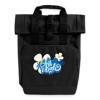 Bali Island: Tropical Paradise & Cultural Treasure - Roll Top Backpack with Two Handles - black - Front