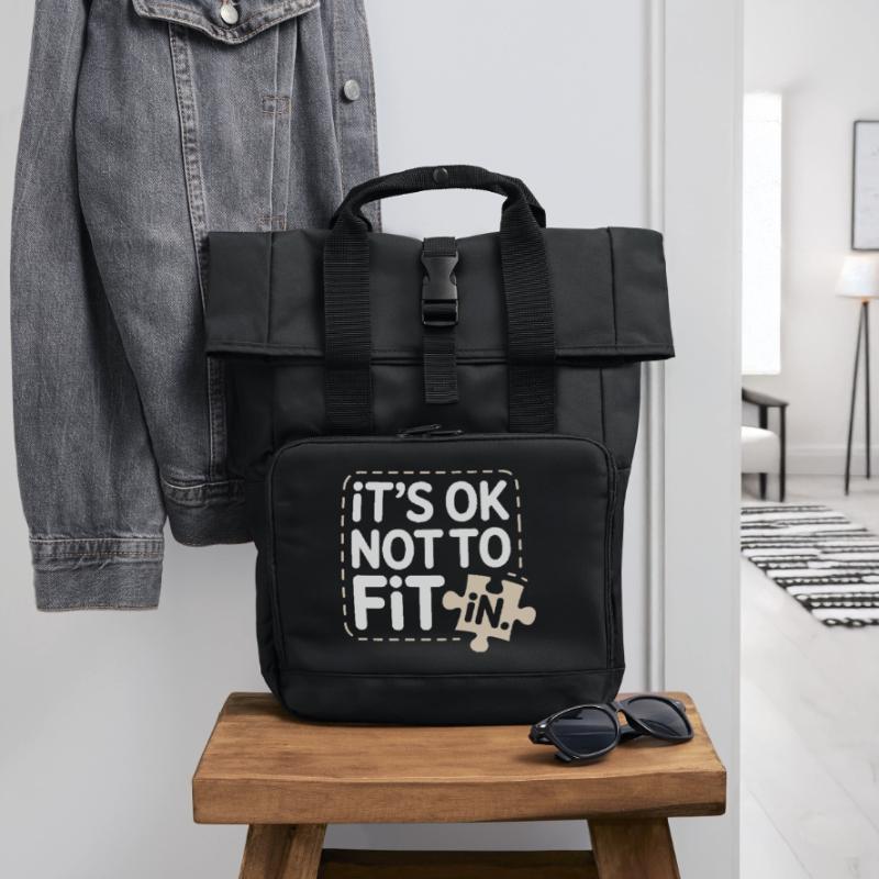 C’est normal de ne pas s’intégrer à la motivation de l’individualité Sac à dos Roll Top à deux anses