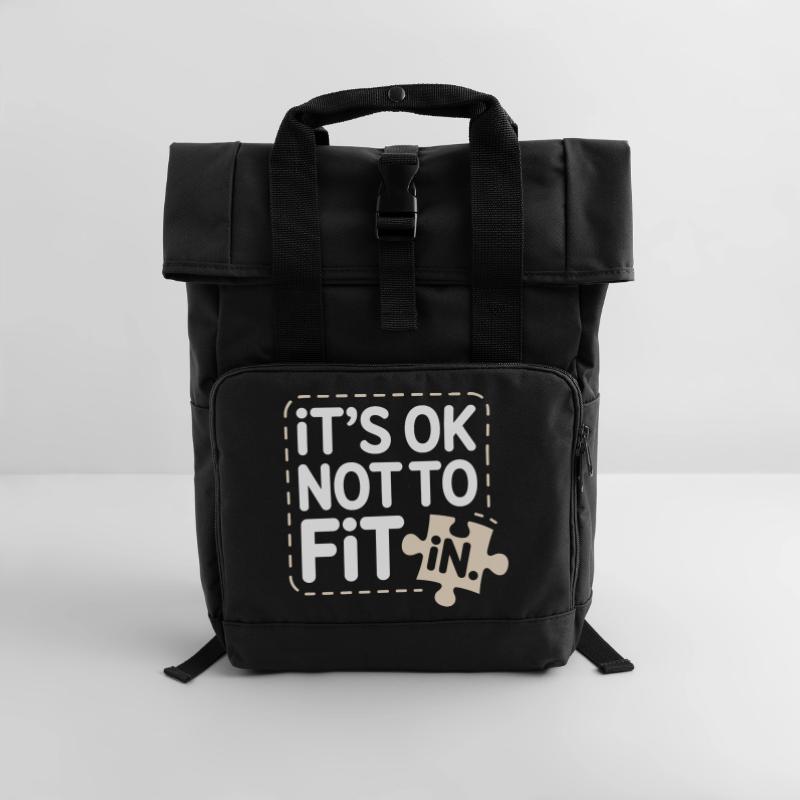 C’est normal de ne pas s’intégrer à la motivation de l’individualité Sac à dos Roll Top à deux anses