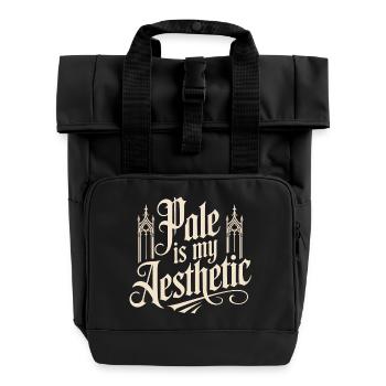 Pole is My Aesthetic - Roll Top Backpack with Two Handles - black - Front