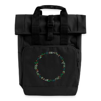 Une couronne de houx - Sac à dos Roll Top à deux anses - noir - Devant