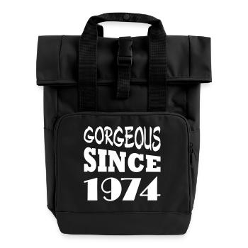 Gorgeous since 1974 - Roll Top Backpack with Two Handles - black - Front