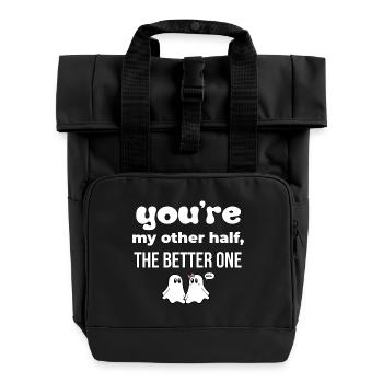T-shirts avec des phrases amusantes - Fantasmitas 06 - Sac à dos Roll Top à deux anses - noir - Devant