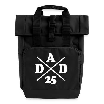 Dad 25 - Rolltop Rucksack mit zwei Griffen - Schwarz - Vorne