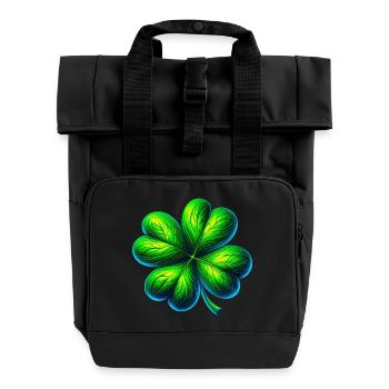 Trèfle à quatre feuilles - Sac à dos Roll Top à deux anses - noir - Devant