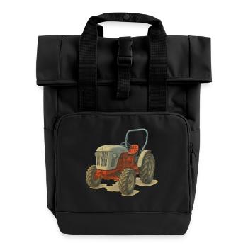 Holland Tracteur - Sac à dos Roll Top à deux anses - noir - Devant