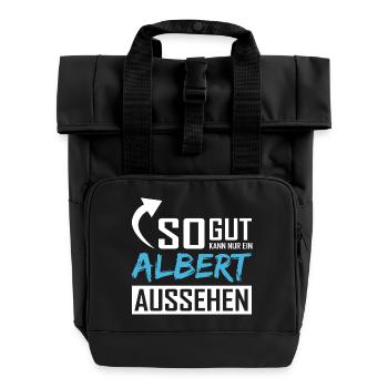 Seul un Albert peut être aussi beau - Sac à dos Roll Top à deux anses - noir - Devant