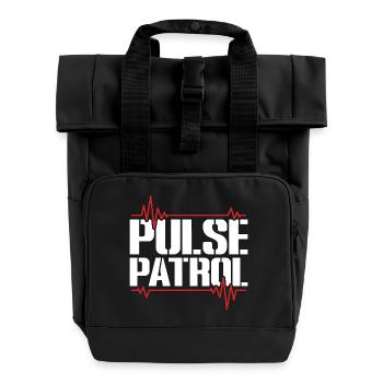 Cardiac Tech Pulse Patrol Cardiac Sonographer - Rolltop Rucksack mit zwei Griffen - Schwarz - Vorne