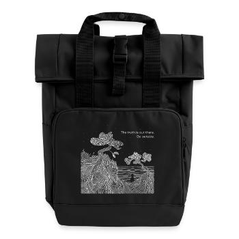 Cosmic Truth - Roll Top Backpack with Two Handles - black - Front