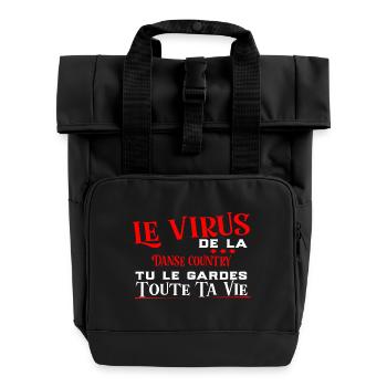 Danse country Virus cadeau sport - Sac à dos Roll Top à deux anses - noir - Devant