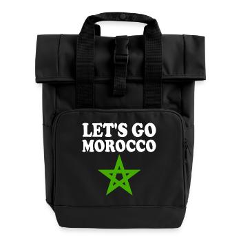 Morocco - Roll Top Backpack with Two Handles - black - Front