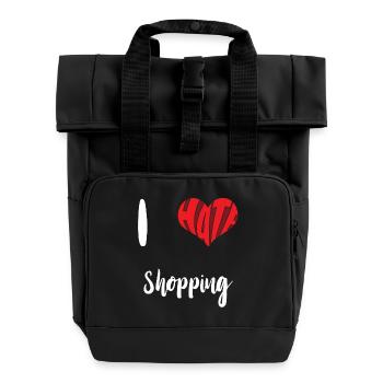 Hate Shopping Stop Hate Anti Hate - Sac à dos Roll Top à deux anses - noir - Devant