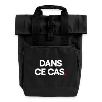 Dans ce cas - Sac à dos Roll Top à deux anses - noir - Devant