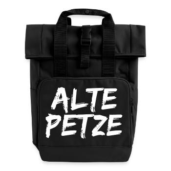 ALTE PETZE - Rolltop Rucksack mit zwei Griffen - Schwarz - Vorne