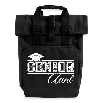 Senior 2023 Tante fière de diplômé - Sac à dos Roll Top à deux anses - noir - Devant