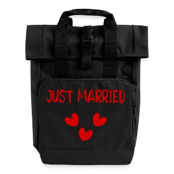 GERADE VERHEIRATET. ES LEBE DIE MARYS. JUNGGESELLINNENABSCHIED - Rolltop Rucksack mit zwei Griffen - Schwarz - Vorne
