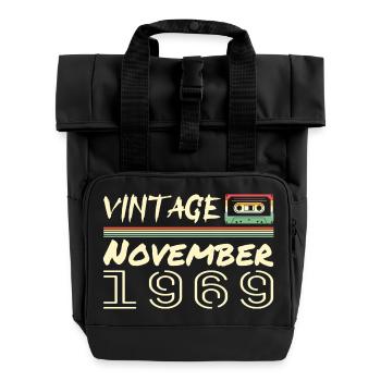 Legendary Since November 1969 - November 1969 - Roll Top Backpack with Two Handles - black - Front