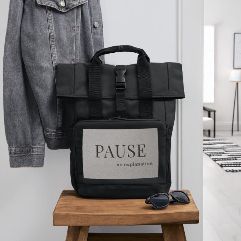 PAUSE – pas d’explication Sac à dos Roll Top à deux anses