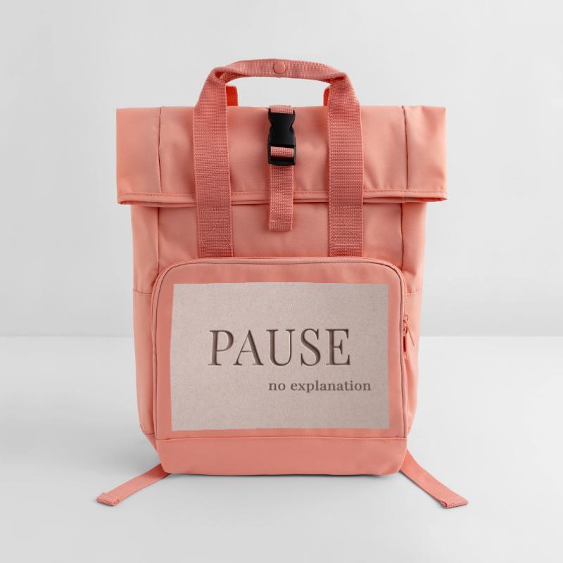 PAUSE – pas d’explication Sac à dos Roll Top à deux anses
