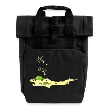 Slime goo / Schleim (2c) - Roll Top Backpack with Two Handles - black - Front