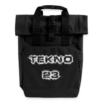 TEKNO 23 weiß - Rolltop Rucksack mit zwei Griffen - Schwarz - Vorne