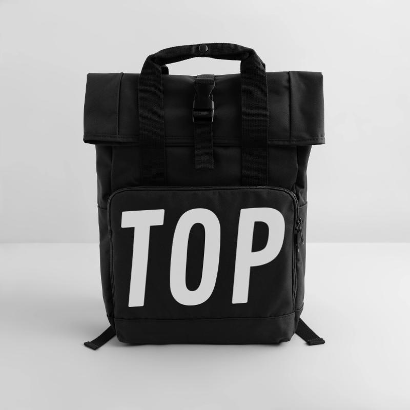 Top oder Bottom Rolltop Rucksack mit zwei Griffen