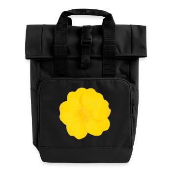 Buttercup Bold - Roll Top Backpack with Two Handles - black - Front