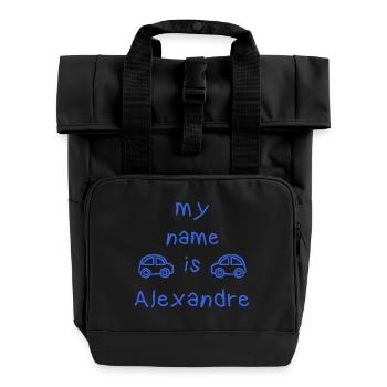 MEIN NAME IST ALEXANDER - Rolltop Rucksack mit zwei Griffen - Schwarz - Vorne